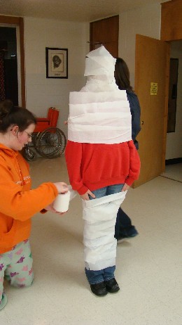 and wrapped,